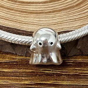 Pandora Ghost Charm Halloween Gift S925 Sterling Silver Jewelry